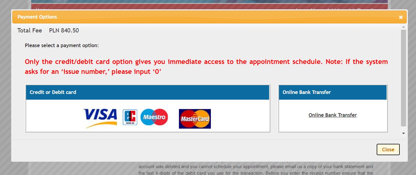 Apply For A U S Visa Payment Options Pay My Visa Fee Poland English